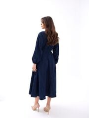 6707 KOT ELBİSE-MAVİ