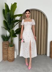 Zeze Balon Kol Elbise