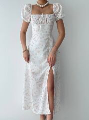 Zeze Balon Kol Elbise