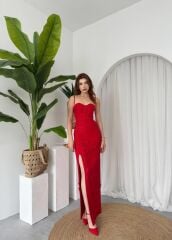 Stor Gül Detaylı Elbise