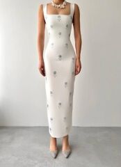 Ners Taş Detaylı Elbise