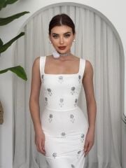 Ners Taş Detaylı Elbise