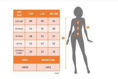 Kadın Kısa Kollu çentik Yaka çiçek Desenli Keten Elbise