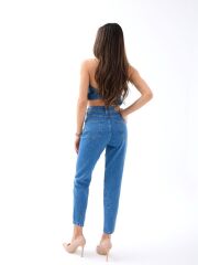 5682 KOT PANTOLON-KOYU MAVİ