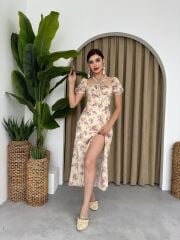 Zeze Balon Kol Elbise