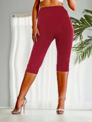 Kadın Yüksek Bel Dalgıç Midi Tayt