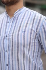 Erkek çizgili Hakim Yaka Gömlek
