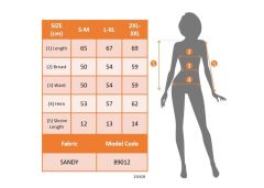 Kadın Kısa Dantel Kollu Bisiklet Yaka Sandy Bluz