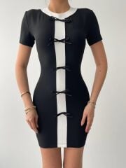 Cazzie Fiyonk Detaylı Elbise