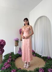 Dora Çiçek Detaylı Elbise