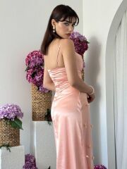 Dora Çiçek Detaylı Elbise