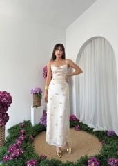 Dora Çiçek Detaylı Elbise