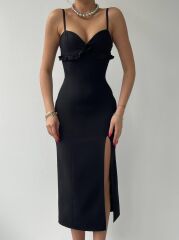 Papalia Sırt Detaylı Elbise