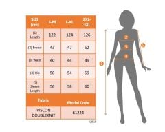 Kadın Uzun Kollu önden Fermuarlı Ithal Krep Elbise