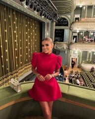 Kadın Atlas Kumaş Iç Astarlı Gizli Fermuarlı Inci Düğme Detaylı Mini Elbise