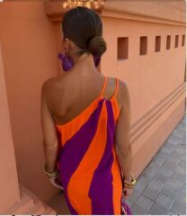 ÇİFT RENKLİ ELBİSE