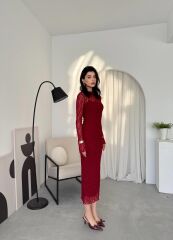 Vedo Çiçek Detaylı Elbise