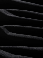 Erkek Dağ Grafikli Tişört, Yaz Için Büyük Beden Rahat T-shirt - Siyah