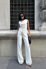 Paulo Gold Düğmeli Yelek Pantolon Takım 9976