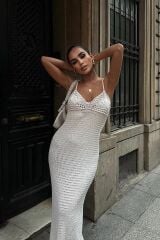 Artesmis Askılı Ajurlu Elbise 2773