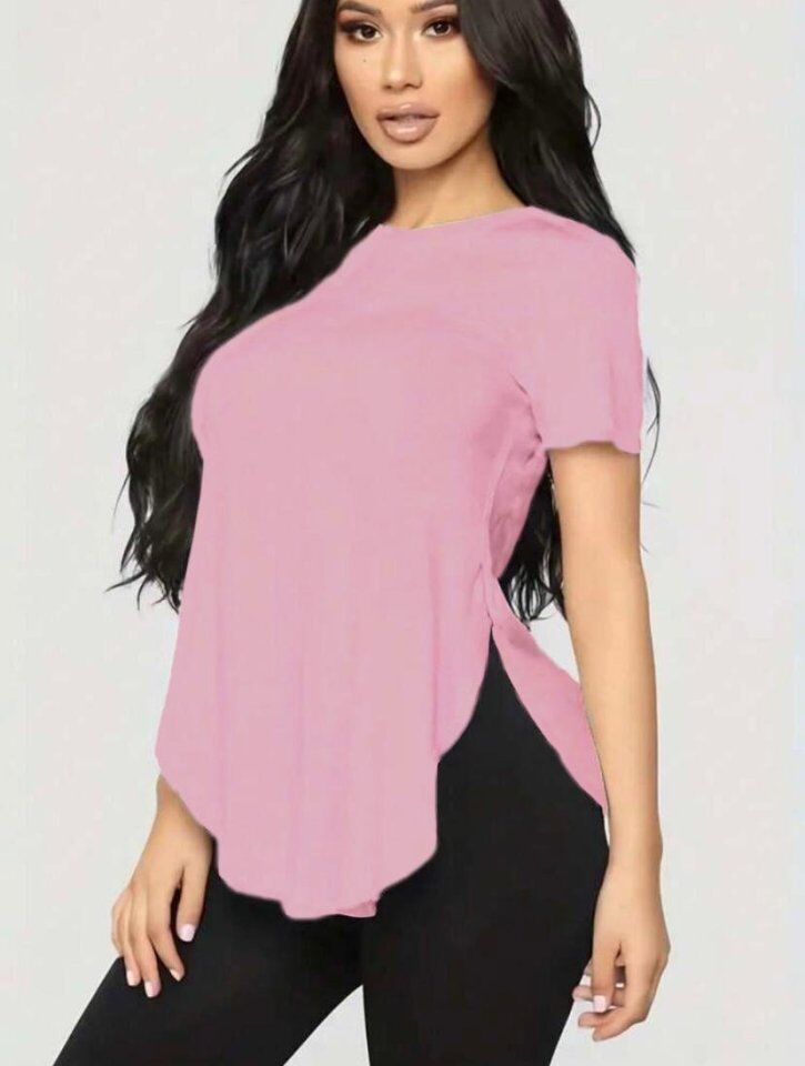 Kadın Türlü Viskon Kumaş Yırtmaç Detaylı Bluz