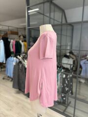 Kadın Türlü Viskon Kumaş Yırtmaç Detaylı Bluz