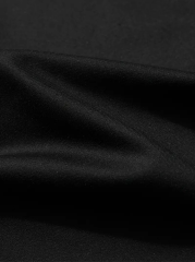 Baskılı Oversize Bisiklet Yaka T-shirt - Siyah