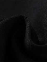 Baskılı Oversize Bisiklet Yaka T-shirt - Siyah