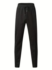 Erkek Yüksek Bel önden Bağcıklı Cepli Waffle Pantolon