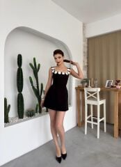 Alyosa Çiçek Detaylı Elbise