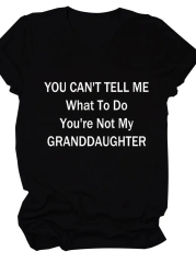 Baskılı Oversize Bisiklet Yaka T-shirt - Siyah