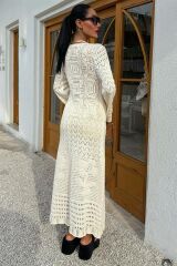 Birit Detaylı Ajurlu Elbise 2838