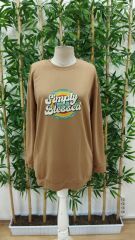 Kadın Uzun Kollu Bisiklet Yaka Yazılı Viskon Iki Iplik Elbise