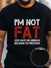 Baskılı Oversize Bisiklet Yaka T-shirt - Siyah