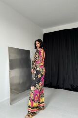 Desenli Gömlek Ve Desenli Pantolon Takım