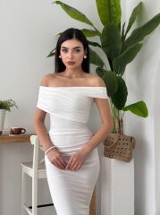 Dron Straplez Elbise