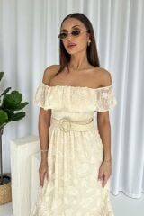 Reget Kemerli Elbise