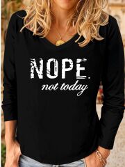 Kadın Uzun Kollu V Yakalı Viskon Iki Iplik Bluz