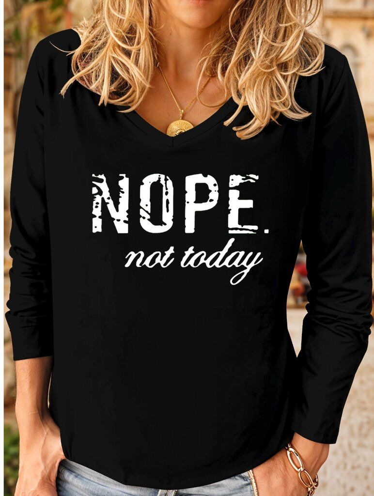 Kadın Uzun Kollu V Yakalı Viskon Iki Iplik Bluz