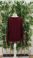 Kadın Uzun Kollu Bisiklet Yaka Viskon Iki Iplik Bluz