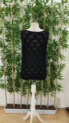 Kadın Askılı Yakalı Desenli Triko Bluz