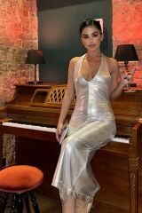 Felicia Sırt Dekolteli Elbise 2583-08