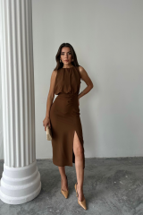 ELBİSE - Kahverengi