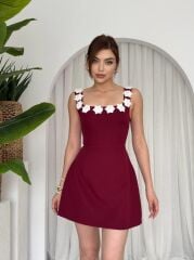 Alyosa Çiçek Detaylı Elbise