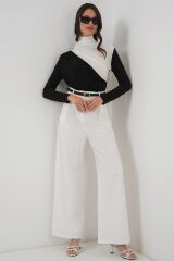 940 Büzgü Detaylı Sandy Bluz - Siyah