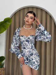 Arlon Balon Kollu Mini Elbise