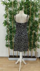 Kadın Ip Askılı Omuzlardan Bağcıklı çiçek Desenli Süprem Elbise