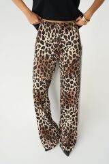 Lastikli Pantolon - Leopar