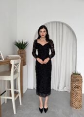 Folers Çiçek Desenli Elbise