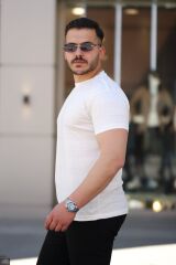 Erkek Mini Jakarlı Kısa Kollu T-shirt